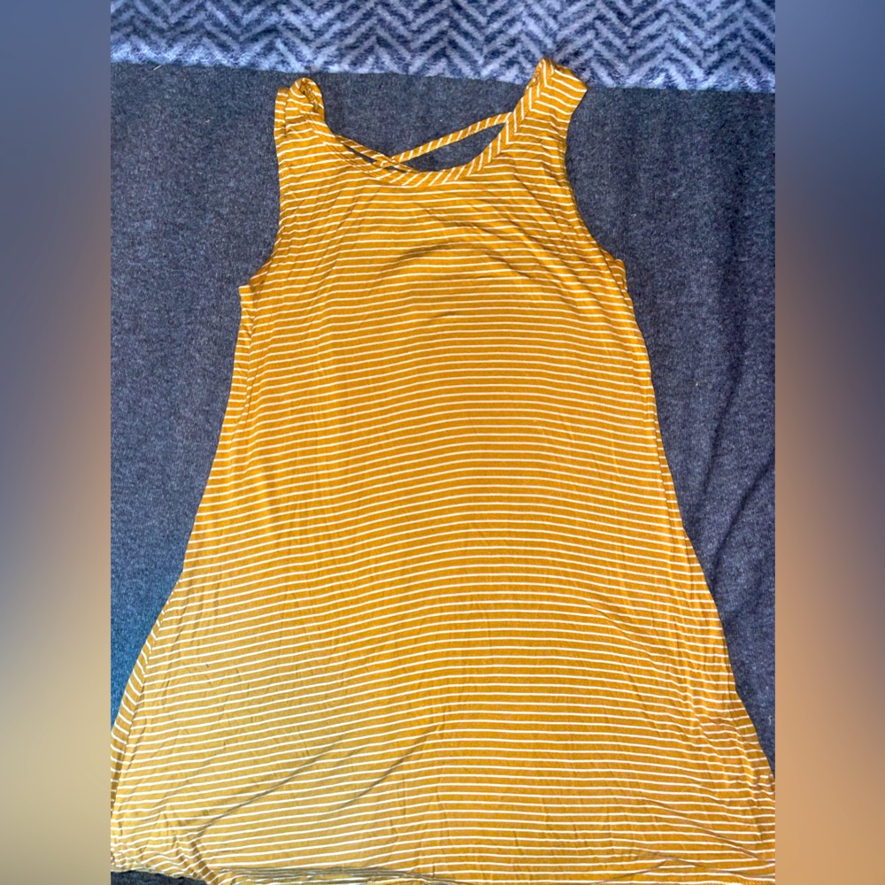 Yellow Striped SunDress